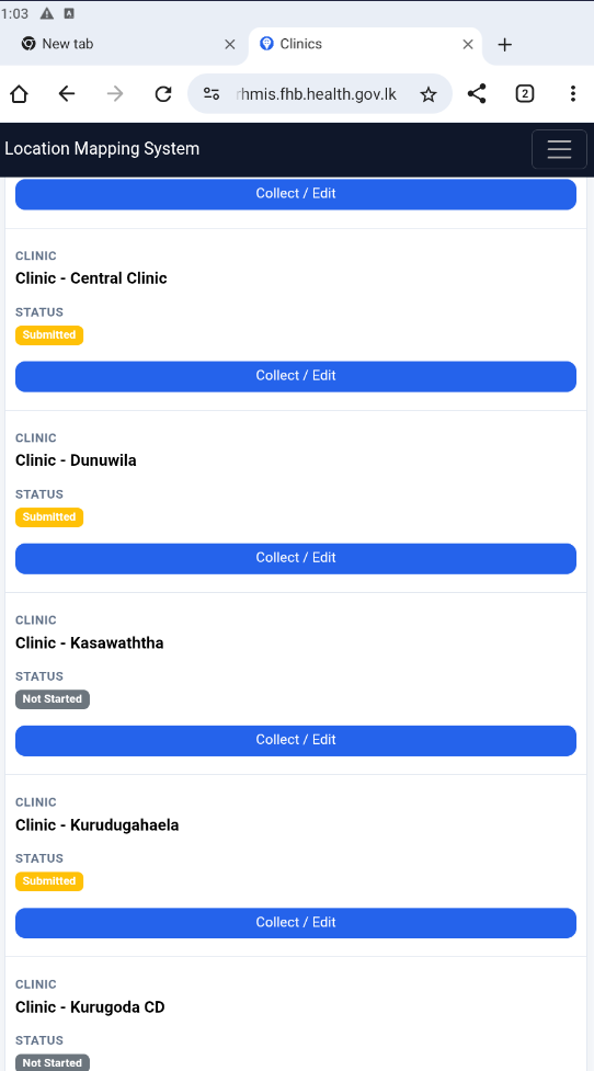 Clinic list